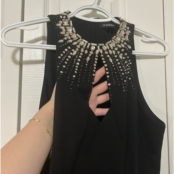 Black dress with gems - Picture 2 of 5